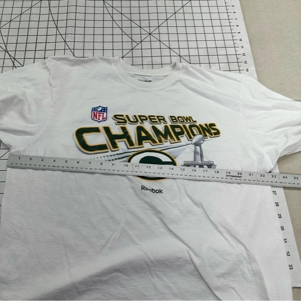 Reebok Green Bay Packers 2011 Champ sz XL tee A22 - Picture 3 of 5